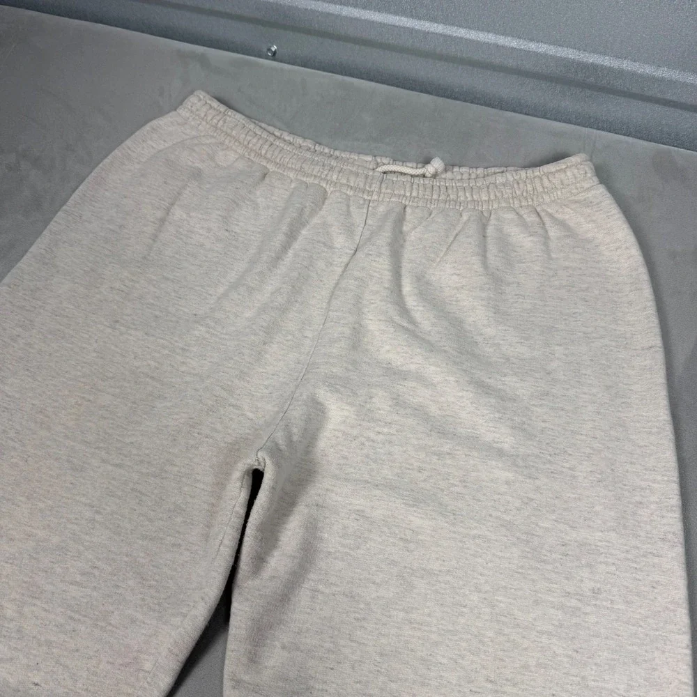 90s Mens Banana Republic Vintage Raw Hem Sweatpants Heather Grey Size M